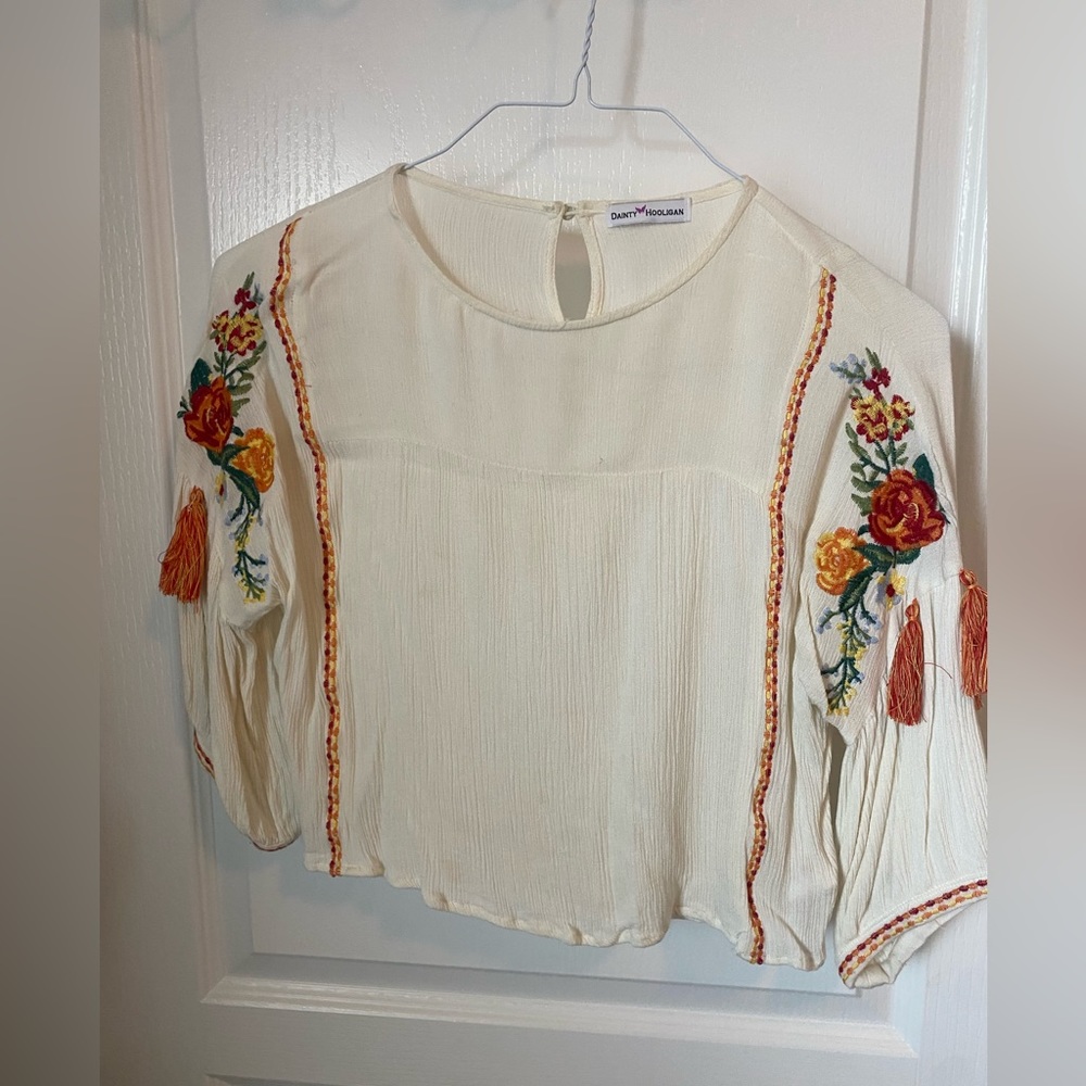 Dainty Hooligan Boho Peasant Top